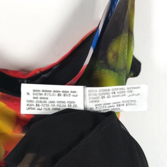 NWT ZARA Ruched Mesh‎ Fruit Stand Strappy Maxi Dress 5039/201 MEDIUM - Picture 14 of 16